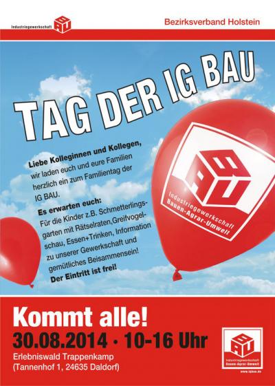 Plakat: Tag der IG BAU