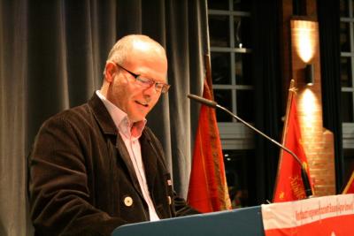 Matthias Maurer am Rednerpult