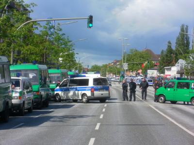 Hermetisch abgeriegelt: Die Wandsbeker Chaussee Hermetisch abgeriegelt: Die Wandsbeker Chaussee