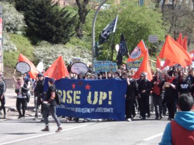 "Antikapitalistischer Block" auf der Mai-Demo "Antikapitalistischer Block" auf der Mai-Demo