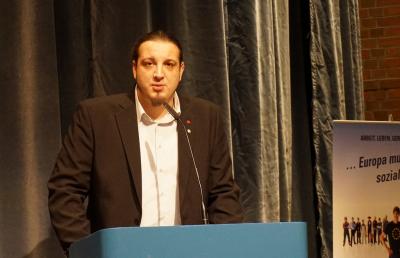 Harry Gosch am Rednerpult