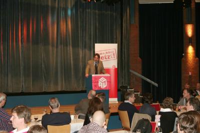 Dietmar Schäfers in der "Bütt". Dietmar Schäfers in der "Bütt".