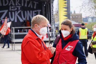 Reiner Hoffmann und Katja Karger Reiner Hoffmann und Katja Karger