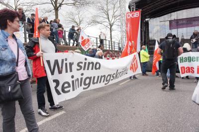 Transparent "Wir sind Reinigungskräfte"