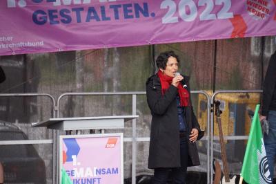 Tanja Chawla auf der Bühne.