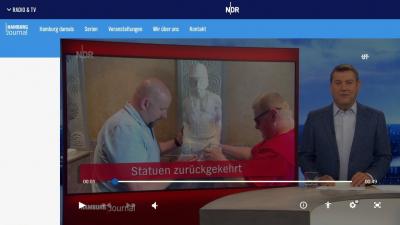 Screenshot: NDR-Bericht zur "Rückkehr" der Figuren. Screenshot: NDR-Bericht zur "Rückkehr" der Figuren.