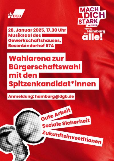 Veranstaltungsankündigung des DGB