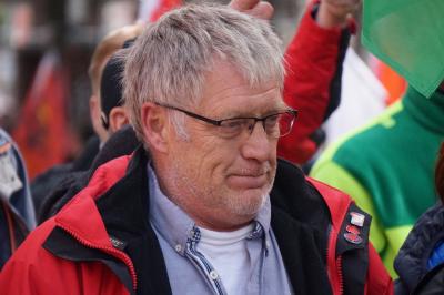 Achim Bartels, Vorsitzender der IG BAU Hamburg (Foto: Harning).